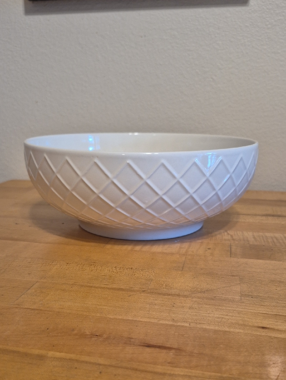 Trudeau Off-white Porcelain Serving Bowl